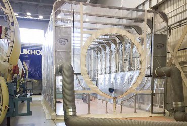 Телескопические покрасочные камеры и мобильные камеры сушки